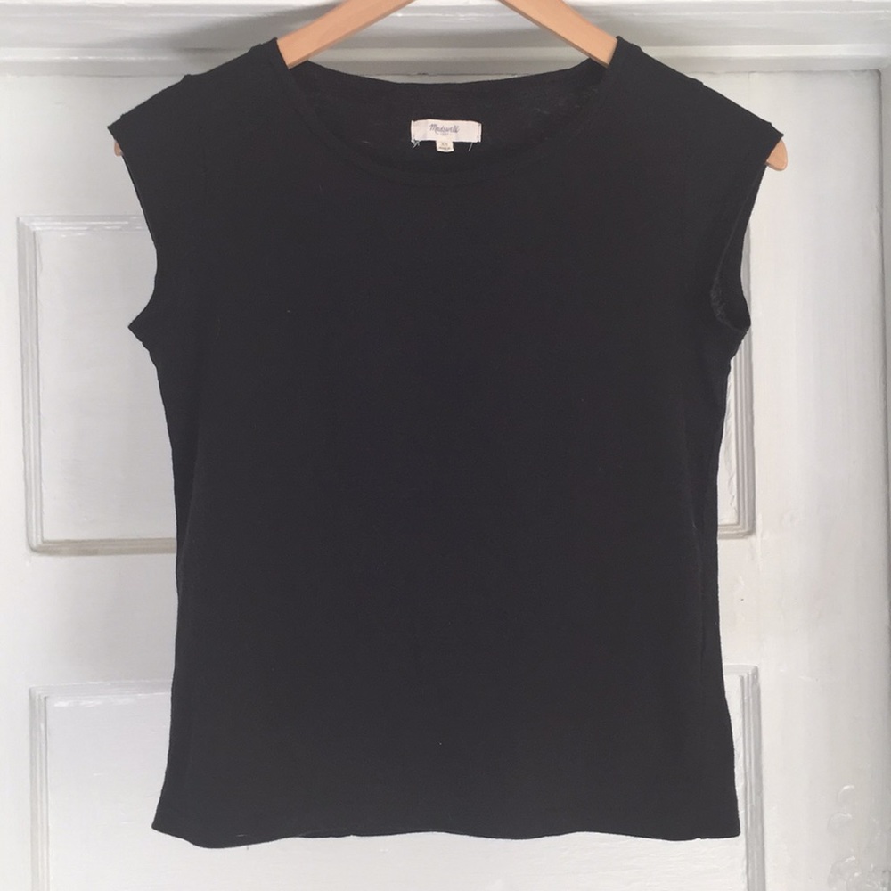 Madewell Cropped CapSleeve Tee